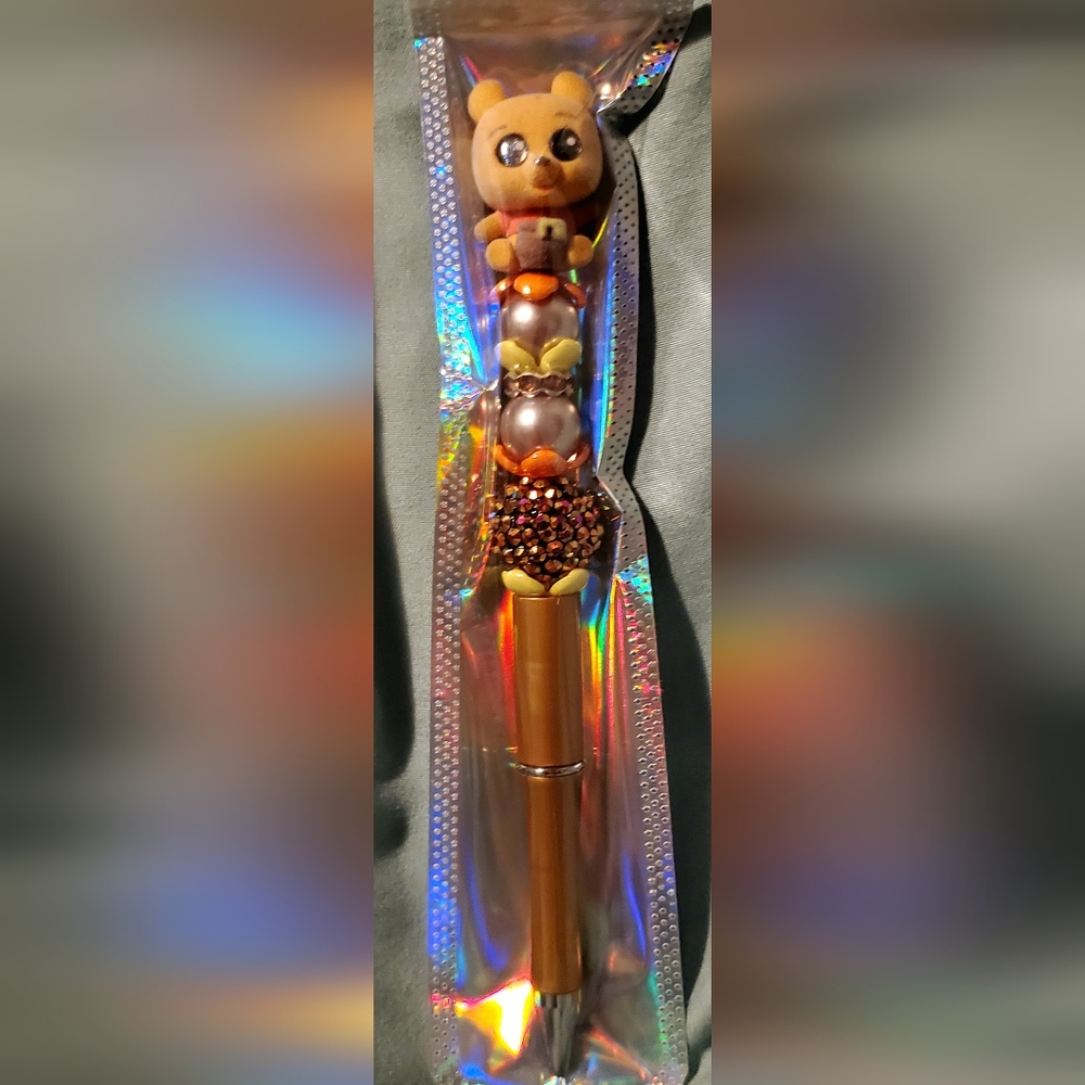 Winnie the Pooh Handmade Beaded Pen